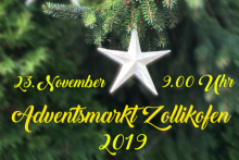 Flyer des Adventmarkts 2019